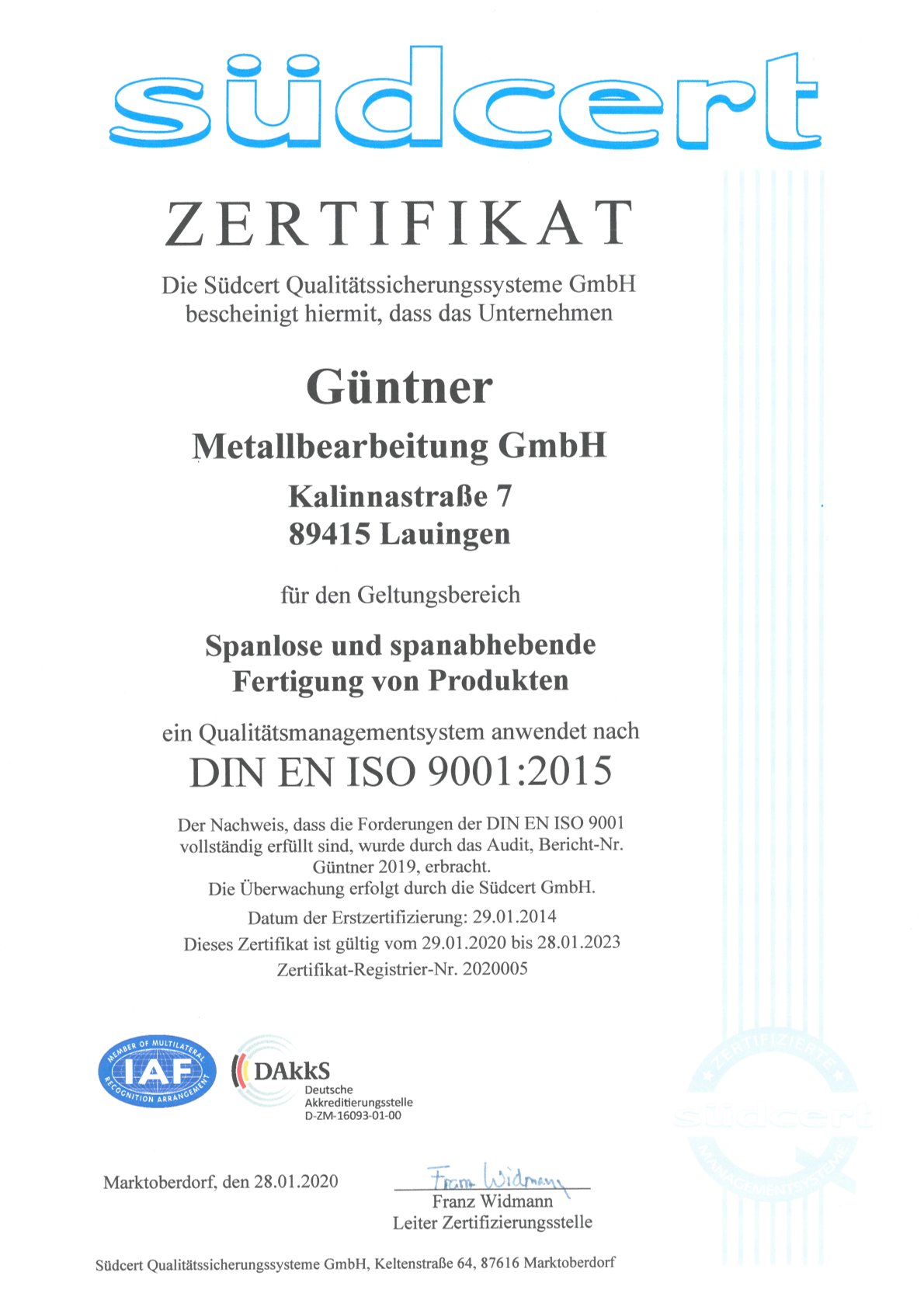 Sdcert Zertifikat